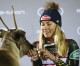 Shiffrin breaks slalom record with 41st win, 4th reindeer at Levi