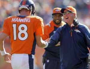 Peyton Manning and John Fox