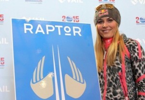 Lindsey Vonn unveils new raptor logo