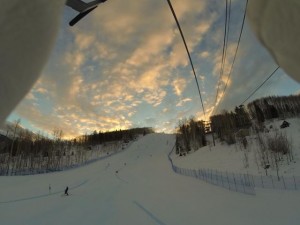 LIndsey Vonn Vail sunrise