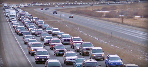 summertime traffic on I-70