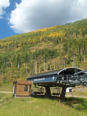 The leaves are changing colors quickly above Chair 10 on Vail Mountain (David O. Williams photo).
