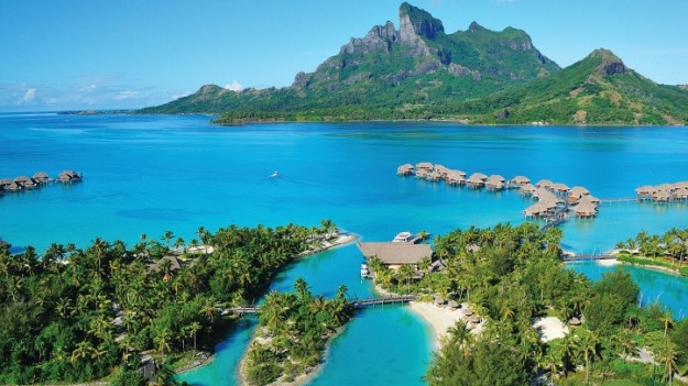 The Four Seasons Resort Bora Bora.