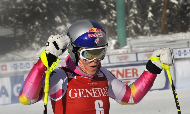 lindsey vonn at lake louise training 110214