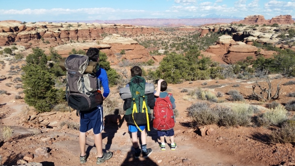 Winter backpacking in the Needles District of Canyonlands National Park (David O. Williams photo).