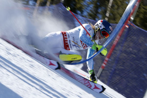 Mikaela wins slalom gold