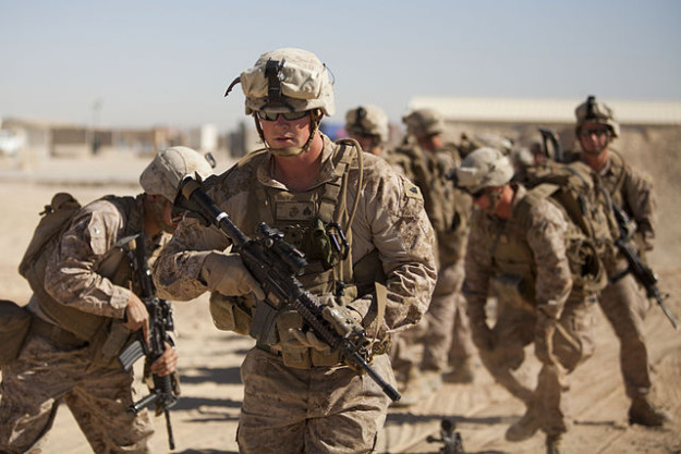 U.S. Marines in action