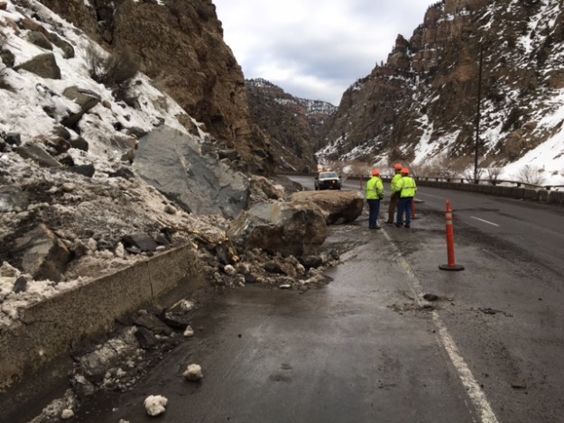 glenwood canyon rock slide