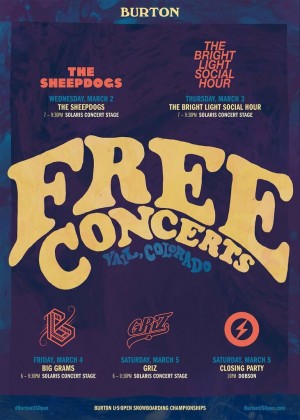 burton free concerts