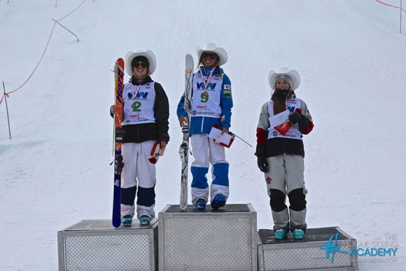 tess johnson on first NorAm podium