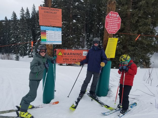 Williams boys skiing Stone Creek 0117