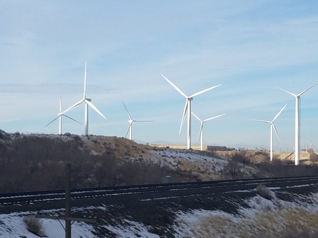 wind turbines outside of provo utah