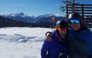 Day one at Vail on Wednesday, with Holy Cross in the background.